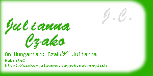 julianna czako business card